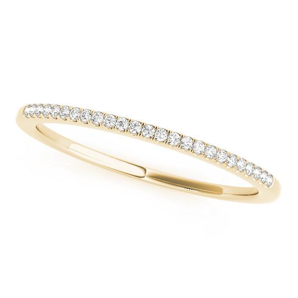 1/10 14k Gold Prong Set Diamond Band F VS Diamonds