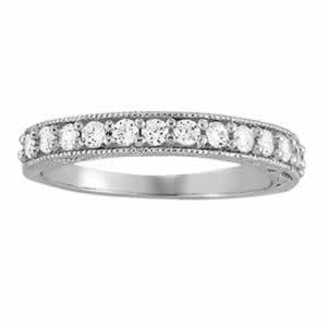 3/8 ct tw Prong Set Diamond Wedding F Color VS Clarity