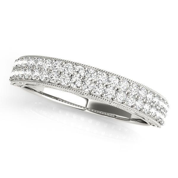 3/8 ct 14kt Gold Pave Diamond Wedding Band