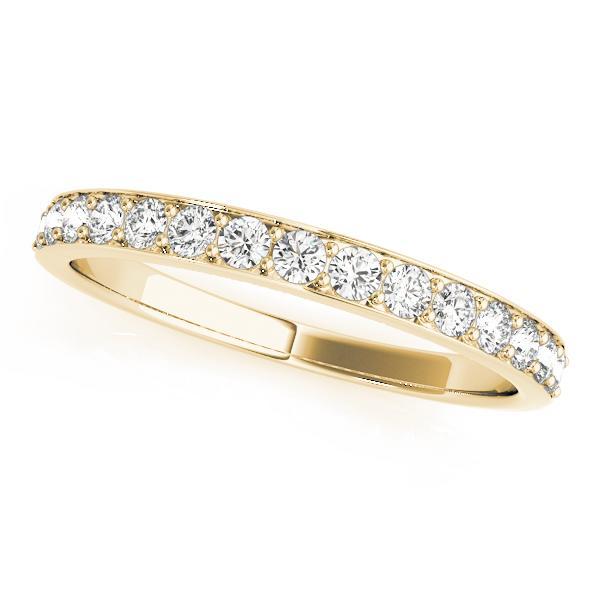 1/3 14k Gold Prong Set Diamond Band F VS Diamonds