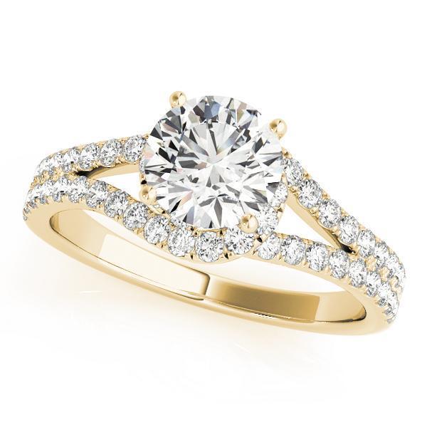 1 1/3 ct Bypass Engagement Ring F VS GIA Center