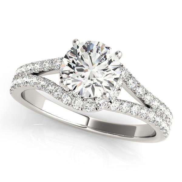 1 1/3 ct Bypass Engagement Ring F VS GIA Center