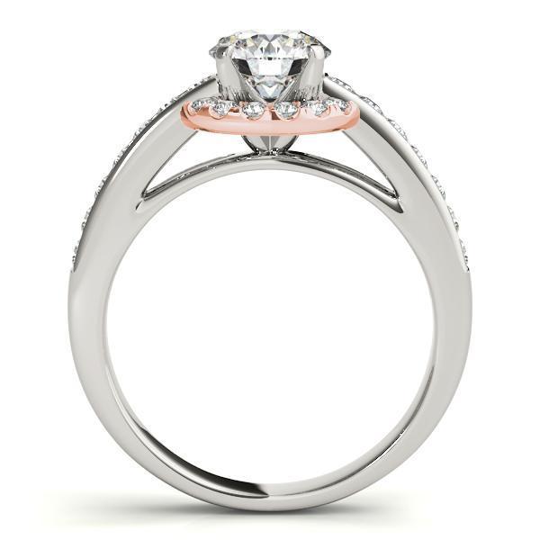 1 3/8 ct tw Halo Engagement Ring F VS GIA Center