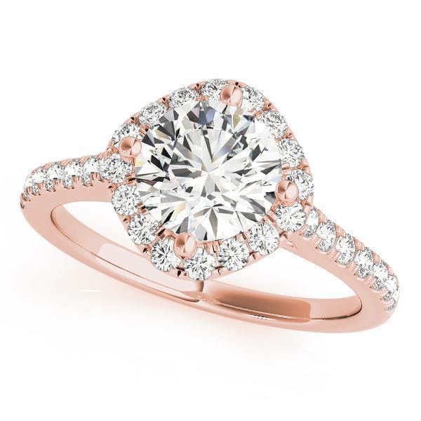 1 3/8 ct tw Halo Engagement Ring F VS GIA Center