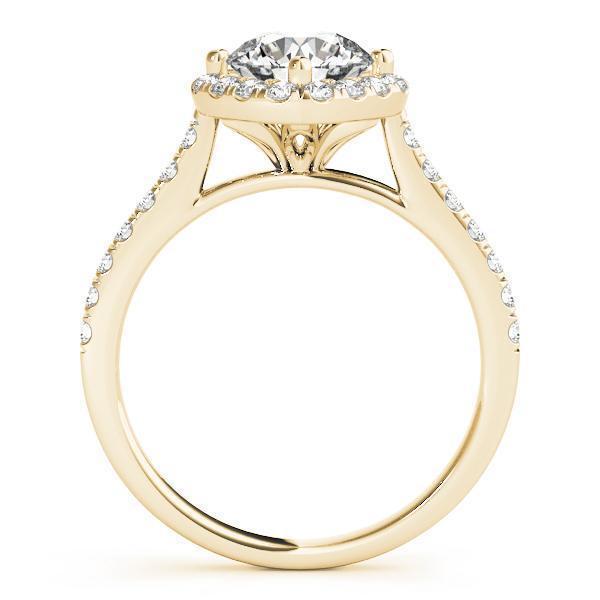 1 3/8 ct tw Halo Engagement Ring F VS GIA Center