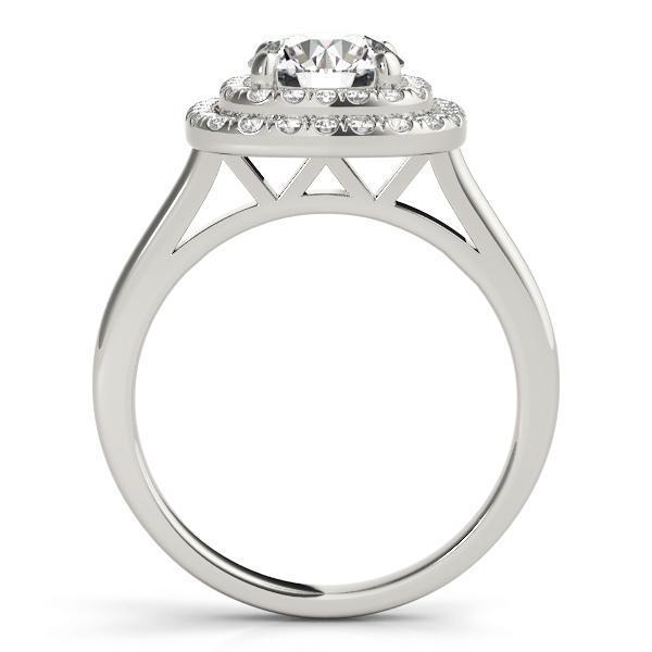 1 3/8 ct tw Halo Engagement Ring F VS GIA Center