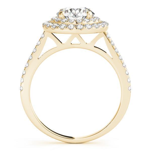 1 1/2 ct tw Halo Engagement Ring F VS GIA Center