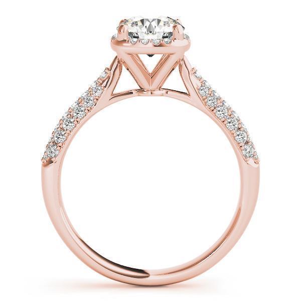 1 1/3 ct Halo Engagement Ring F VS GIA Center