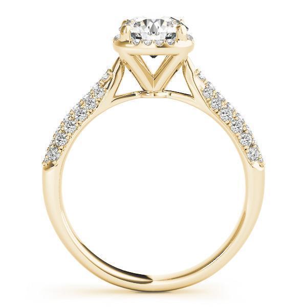 1 1/3 ct Halo Engagement Ring F VS GIA Center