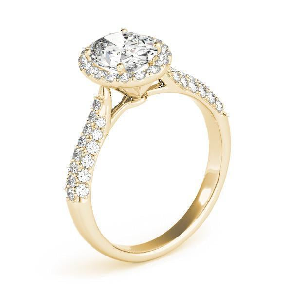 1 1/3 ct Oval Cut Engagement Ring F VS GIA Center