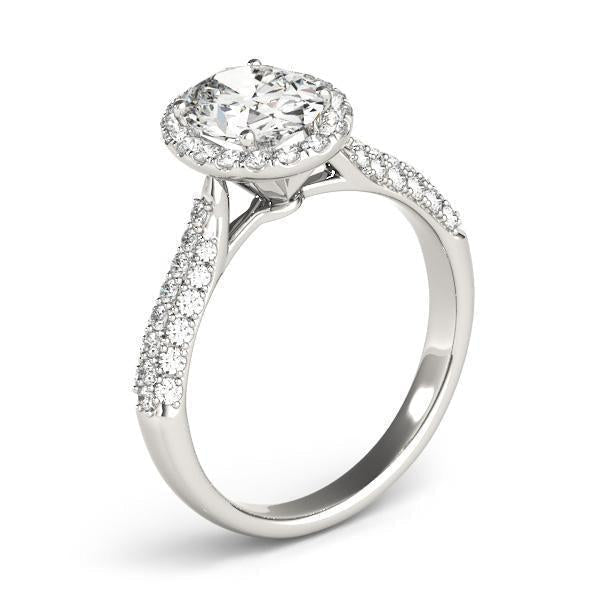 1 1/3 ct Oval Cut Engagement Ring F VS GIA Center