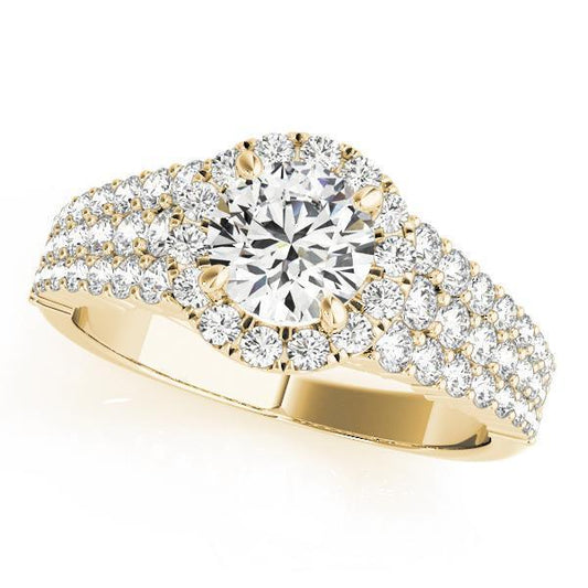 1 3/8 ct tw Halo Engagement Ring F  VS  Diamonds GIA Center