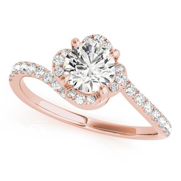 1 1/3 ct Bypass Engagement Ring F VS GIA Center