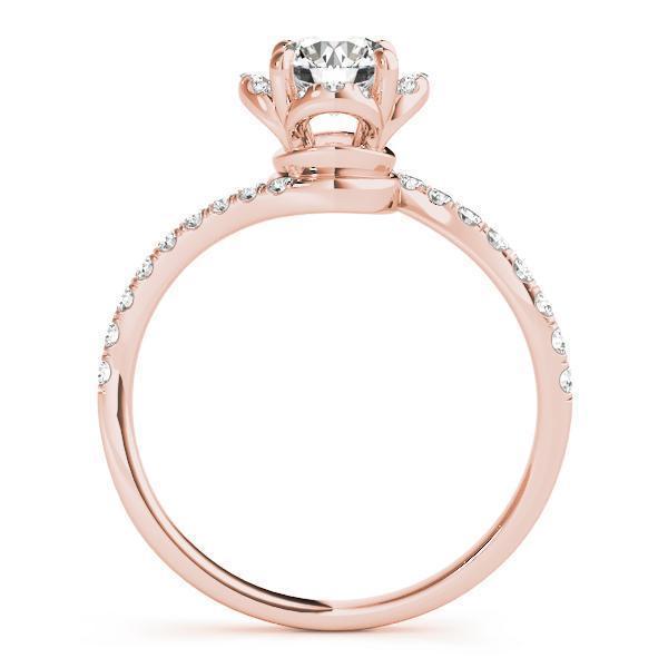 1 1/3 ct Bypass Engagement Ring F VS GIA Center