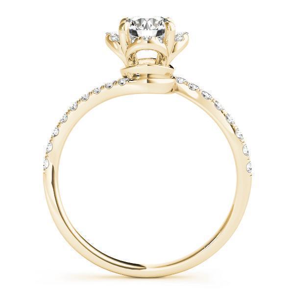 1 1/3 ct Bypass Engagement Ring F VS GIA Center