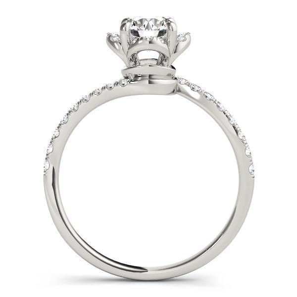 1 1/3 ct Bypass Engagement Ring F VS GIA Center