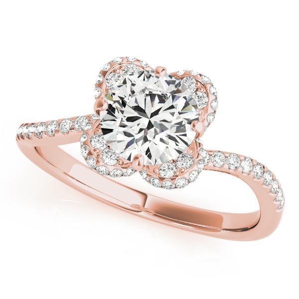 1 1/3 ct Bypass Engagement Ring F VS GIA Center