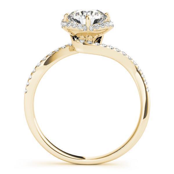 1 1/3 ct Bypass Engagement Ring F VS GIA Center