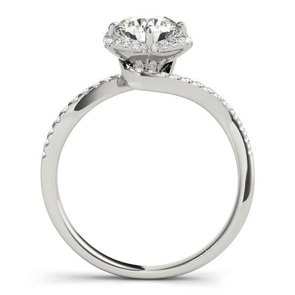 1 1/3 ct Bypass Engagement Ring F VS GIA Center