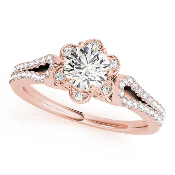 1 1/4 ct Halo Engagement Ring F VS GIA Center