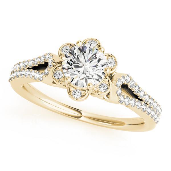 1 1/4 ct Halo Engagement Ring F VS GIA Center