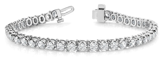 11 1/3 ct Diamond Bracelet In Line Prong Set F VS Diamonds