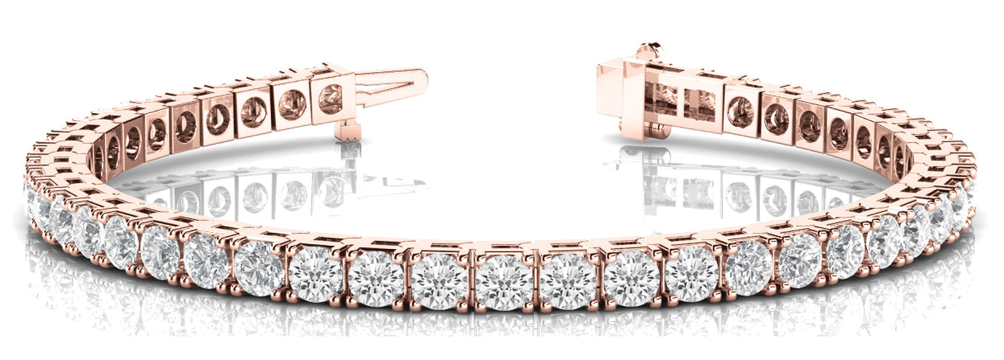 22 3/8 ct Diamond Bracelet In Line Prong Set F VS Diamonds