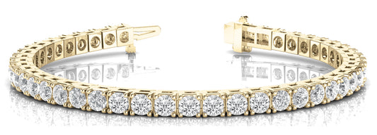 2 1/2 ct Diamond Bracelet In Line Prong Set F VS Diamonds