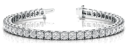 7 ct Diamond Bracelet In Line Prong Set F VS Diamonds