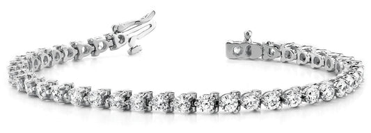 3 ct Diamond Bracelet In Line Prong Set F VS Diamonds