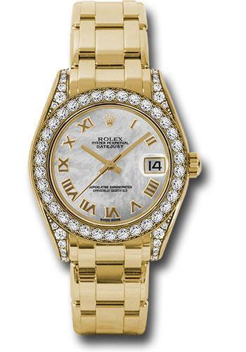 Rolex Datejust Pearlmaster 34mm Watch: 81158 mr