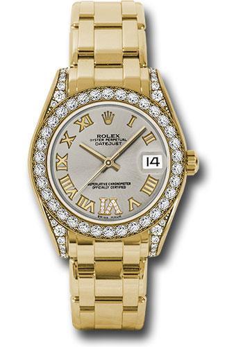 Rolex Datejust Pearlmaster 34mm Watch: 81158 sdr