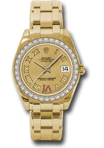 Rolex Datejust Pearlmaster 34mm Watch: 81298 chrr