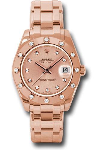 Rolex Datejust Pearlmaster 34mm Watch: 81315 pchd