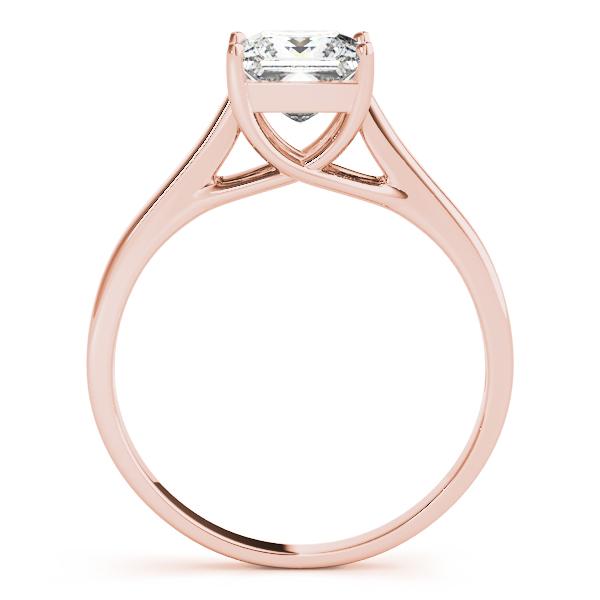 1/4 ct Princess Engagement Ring F VS GIA Center