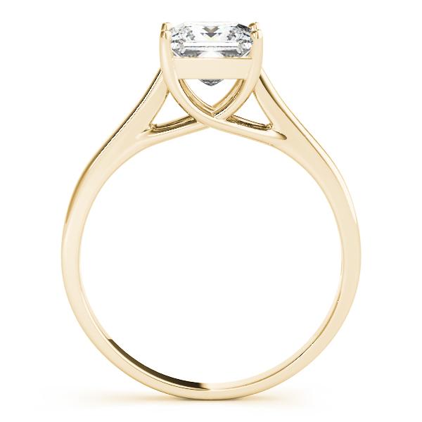 1/3 ct tw Princess Engagement Ring F VS GIA Center