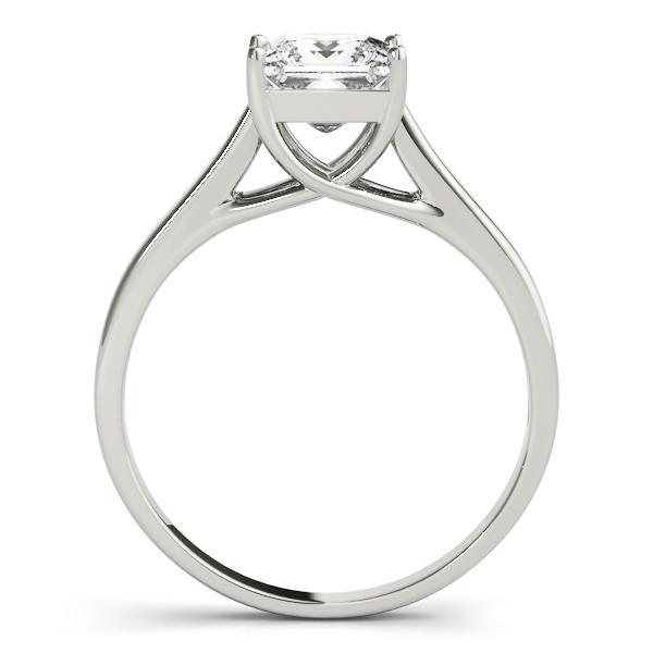 1/3 ct tw Princess Engagement Ring F VS GIA Center