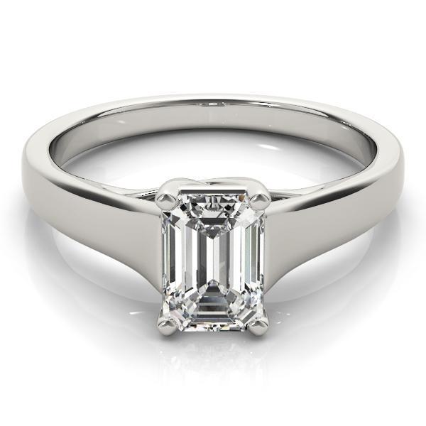 1 ct tw TrellisSolitaire  Engagement Ring with F Color VS Clarity GIA Certified Diamond