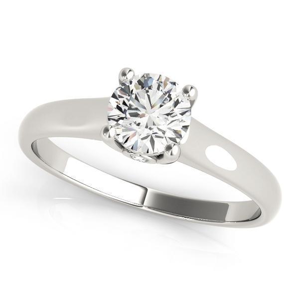 1/2 ct tw Solitaire Engagement Ring F Color VS Clarity Diamonds GIA Center