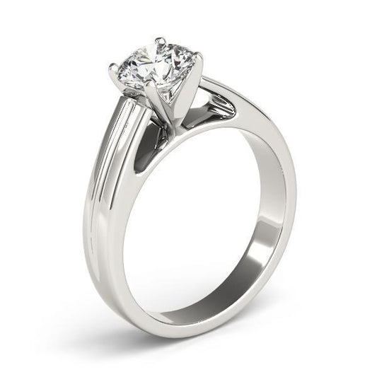 1/2 ct tw Solitaire Engagement Ring F VS GIA Center