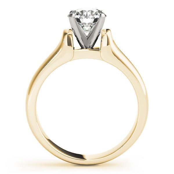 1/2 ct Solitaire Engagement Ring with F Color VS Clarity Diamond GIA Center Stone.