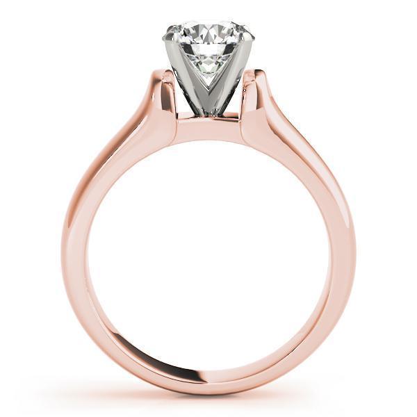 1/2 ct Solitaire Engagement Ring with F Color VS Clarity Diamond GIA Center Stone.