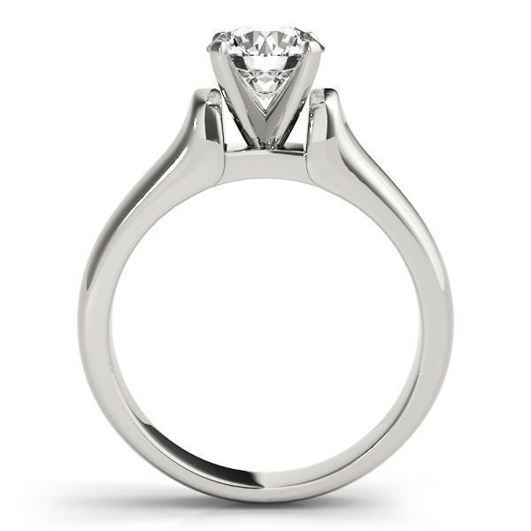 1/2 ct Solitaire Engagement Ring with F Color VS Clarity Diamond GIA Center Stone.