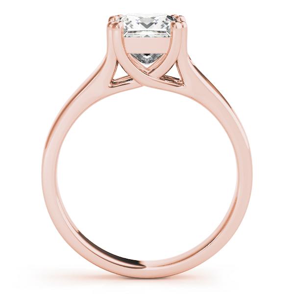 1/3 ct Princess Engagement Ring F VS GIA Center