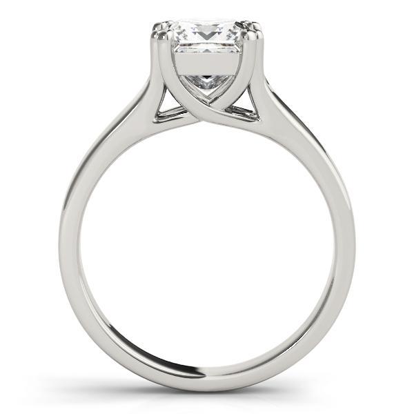 1/3 ct Solitaire Princess Engagement Ring F VS GIA Center