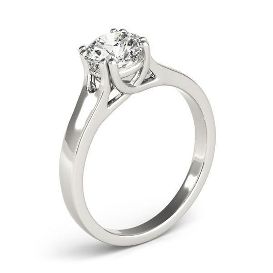 1/2 ct tw Solitaire Engagement Ring F VS GIA Center