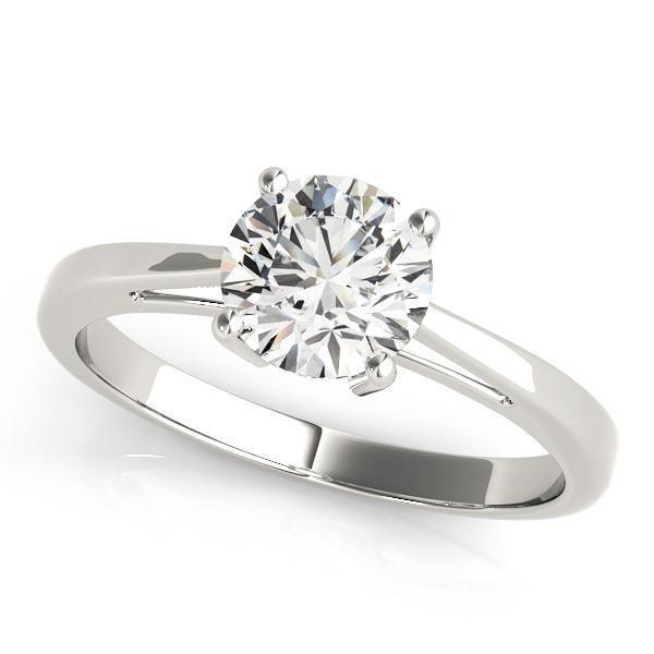 1 1/2 ct tw Solitaire Engagement Ring with F Color VS Clarity Diamond GIA Center Stone.