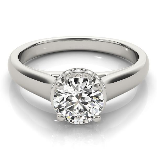 1 ct tw Trellis Engagement Ring with F Color VS Clarity GIA Certified Diamond