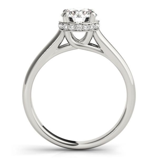 1 ct tw Trellis Engagement Ring with F Color VS Clarity GIA Certified Diamond