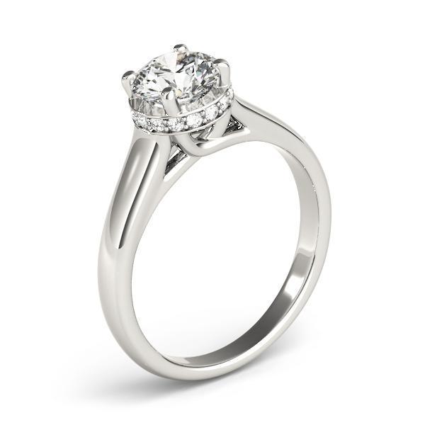 1 ct tw Trellis Engagement Ring with F Color VS Clarity GIA Certified Diamond